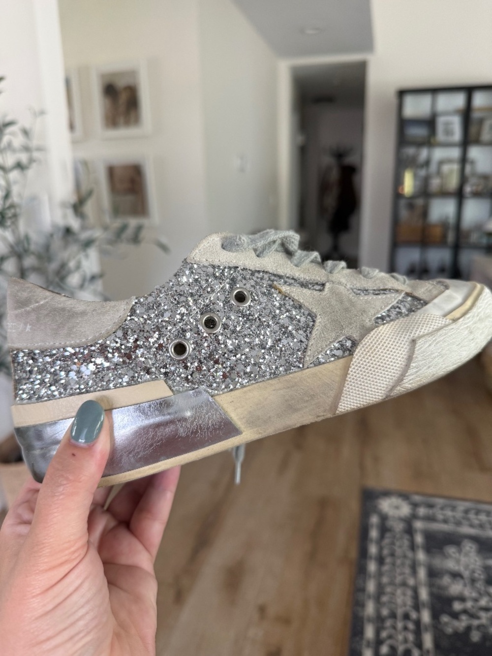Golden Goose Glitter Super-Star Sneakers
